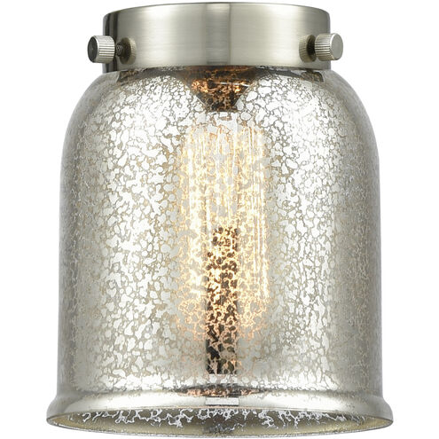 Franklin Restoration Bell 1 Light 5 inch Brushed Brass Mini Pendant Ceiling Light in Incandescent, Silver Plated Mercury, Franklin Restoration